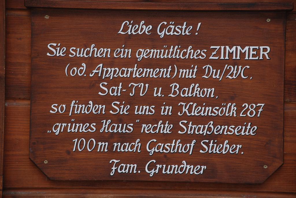 Appartement Grundner Grosssolk Екстериор снимка
